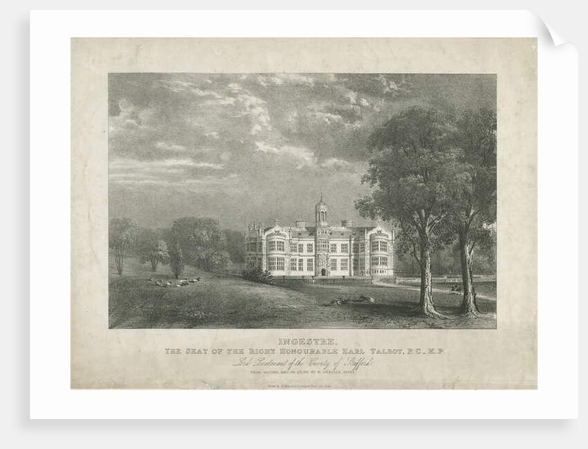 Ingestre Hall by Moses Webster