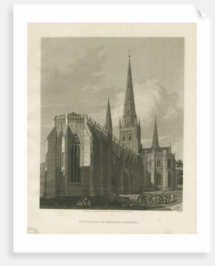 Lichfield Cathedral - North East View by Charles Wild