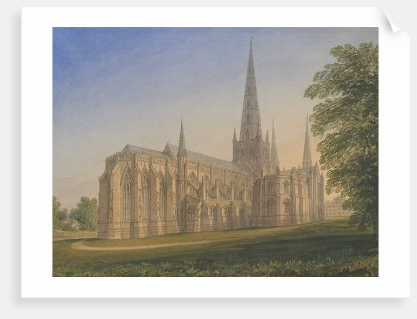 Lichfield Cathedral - North East View by John Buckler