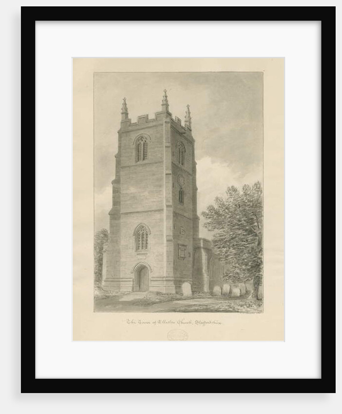Ellastone Church by John Chessell Buckler