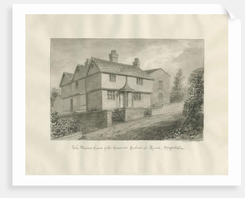 Kinver Town - 'Master's House': sepia drawing, 1846 by John Buckler