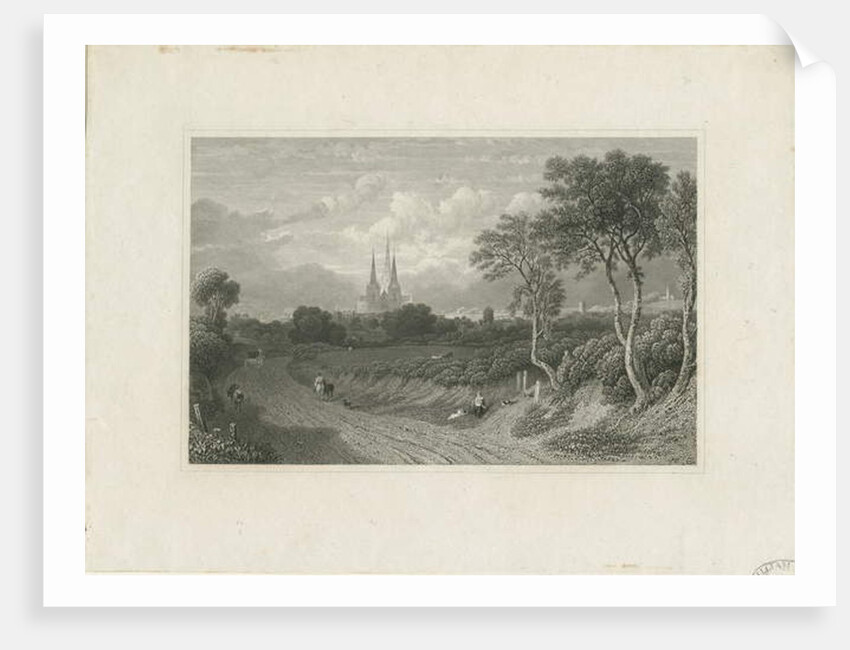 Lichfield Cathedral - West View by School English