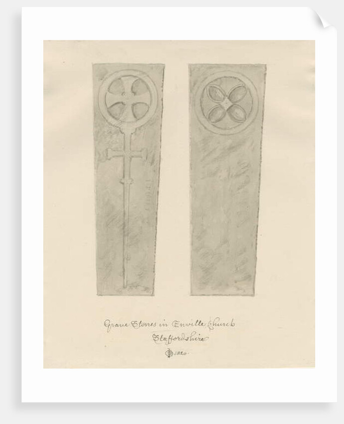 Enville Church - Gravestones by John Chessell Buckler