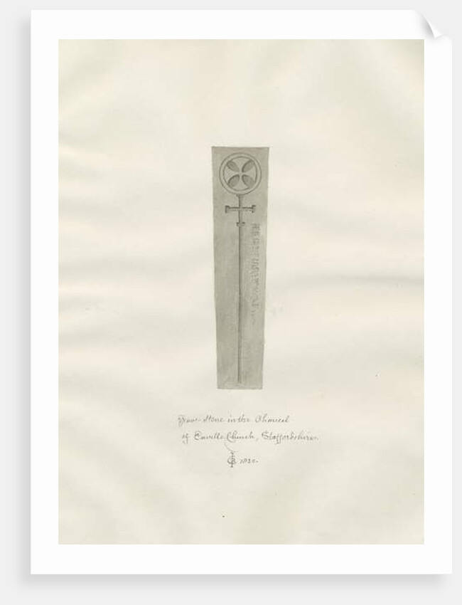 Enville Church - Gravestone by John Chessell Buckler