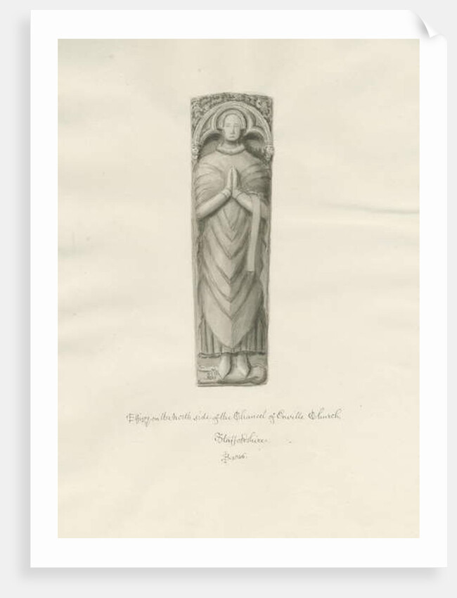 Enville Church - Effigy by John Buckler