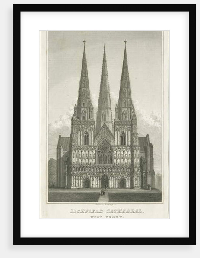 Lichfield Cathedral - West Front by Thomas George Lomax