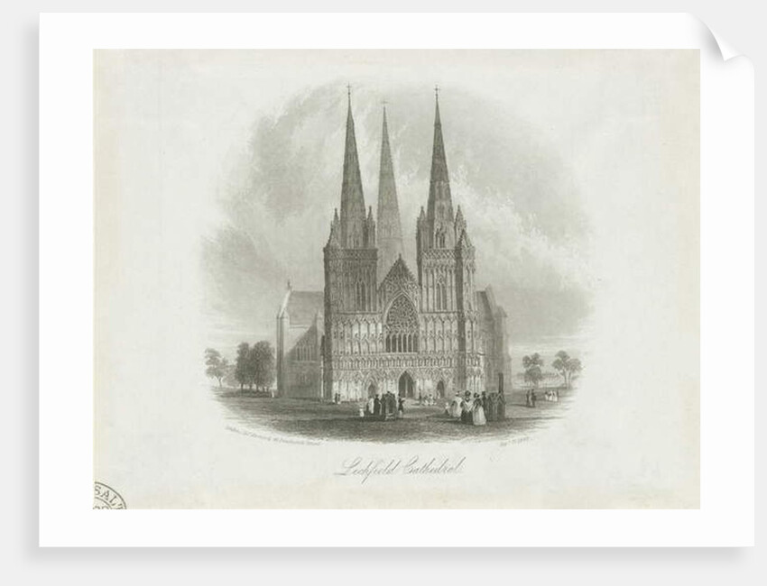 Lichfield Cathedral - West Front by School English