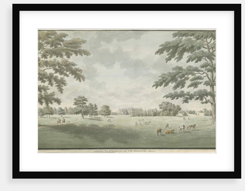 Fisherwick Hall: water colour drawing, 1786 by School English