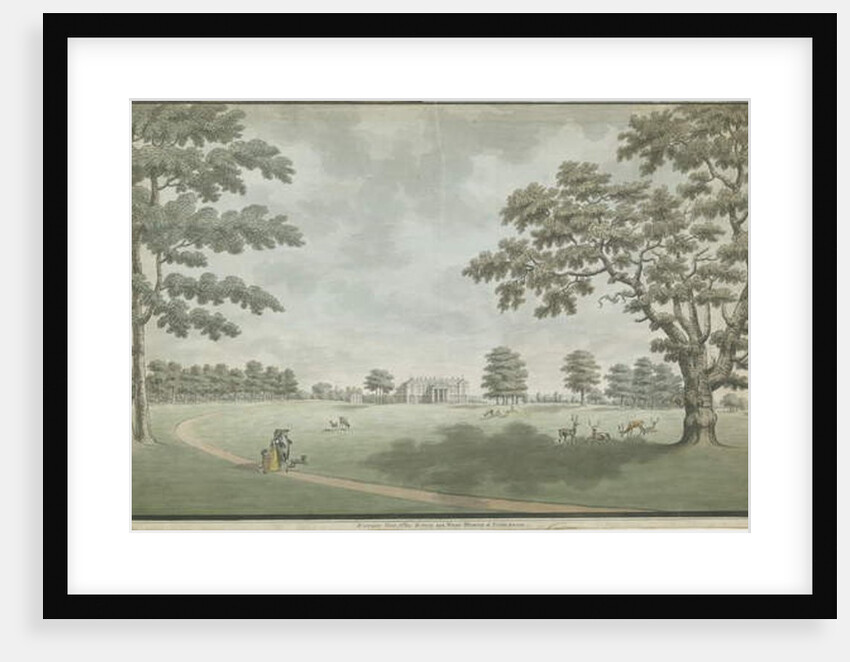 Fisherwick Hall: water colour painting, nd [1786] by School English