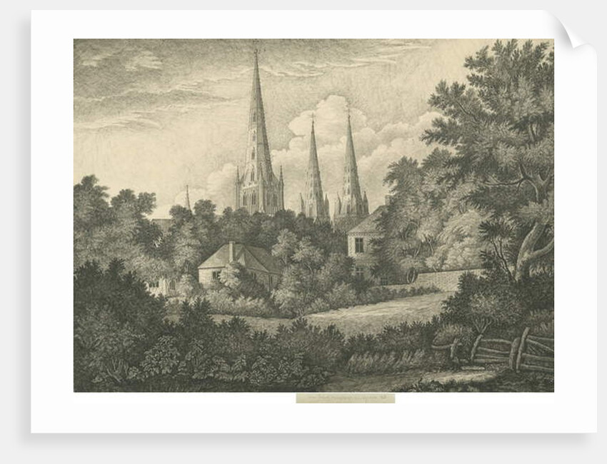 Lichfield Cathedral - North East View by John Robert Fernyhough