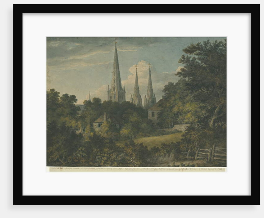 Lichfield Cathedral - North East View by Henry Salt