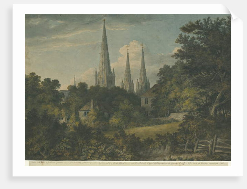 Lichfield Cathedral - North East View by Henry Salt