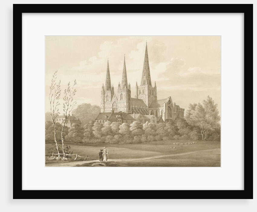 Lichfield Cathedral - West South West View by Robert Noyes