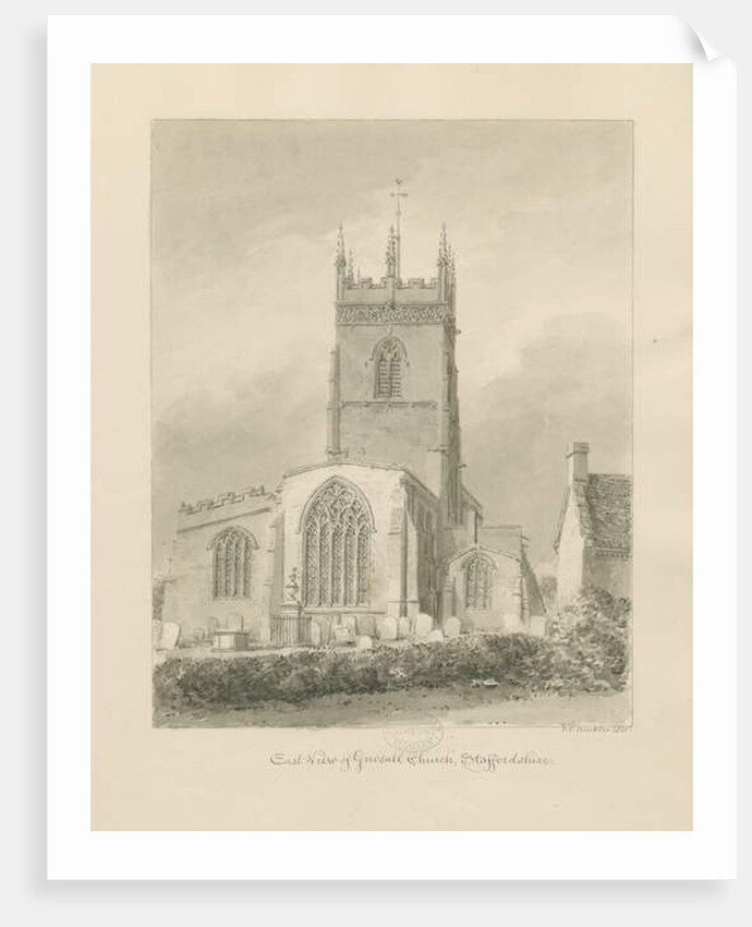 Gnosall Church by John Chessell Buckler