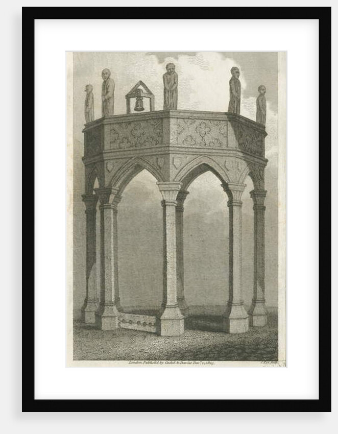 Lichfield - Market Place: engraving, nd [c 1805] by School English
