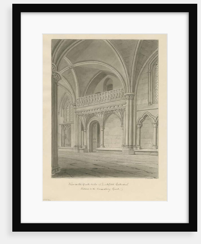 Interior of Lichfield Cathedral - Entrance to Consistory Court by John Buckler