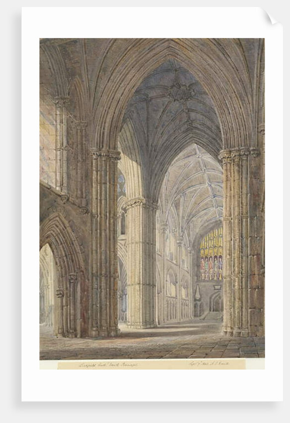 Interior of Lichfield Cathedral - North Transept by Allen Edward Everitt