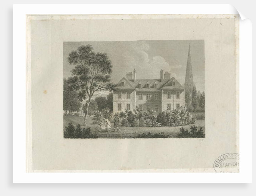 Lichfield - Bishop's Palace in The Close by James Storer