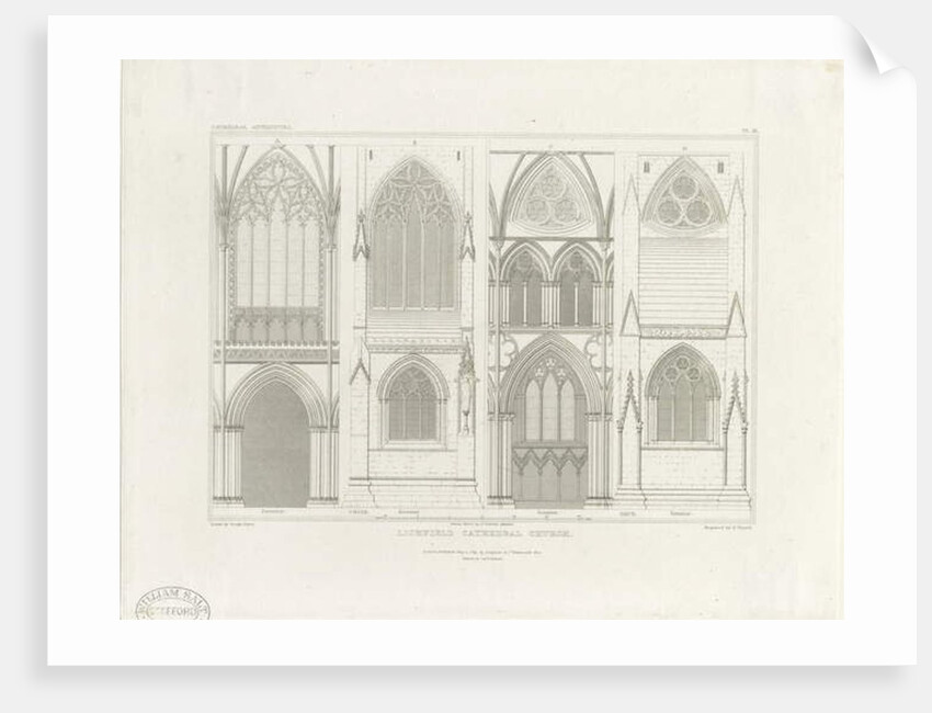 Interior of Lichfield Cathedral - Nave and Choir by John Britton