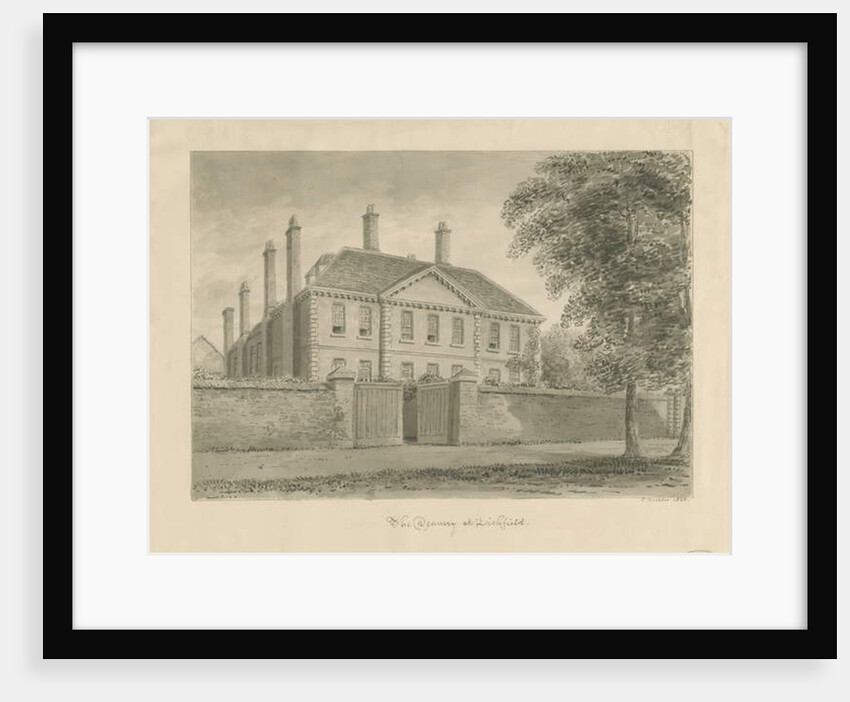 Lichfield - The Deanery in The Close by John Buckler