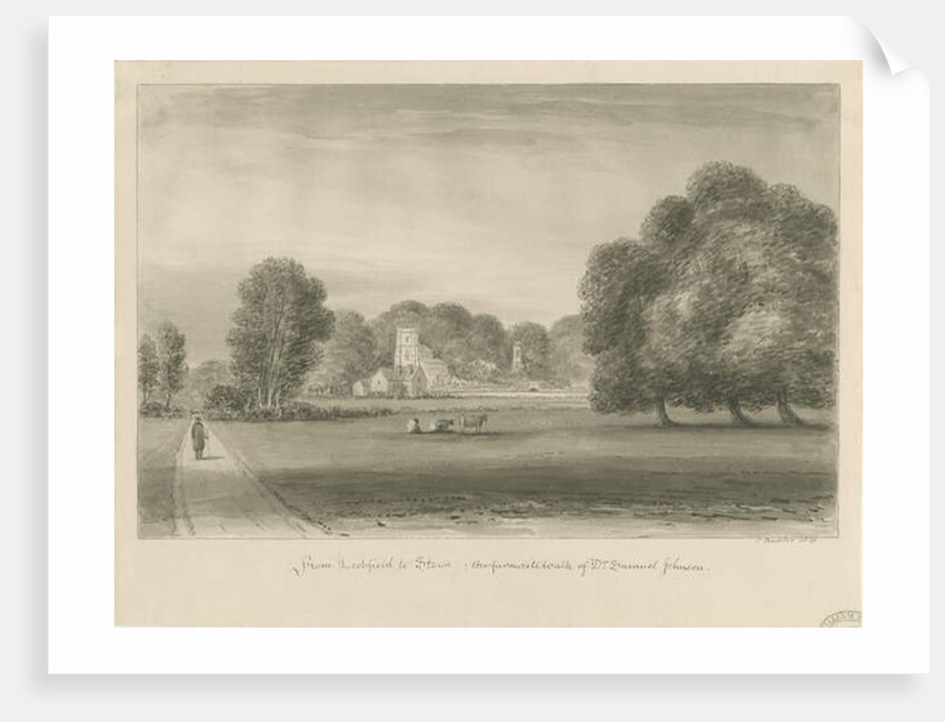 Lichfield - Stowe: sepia drawing, 1841 by John Buckler