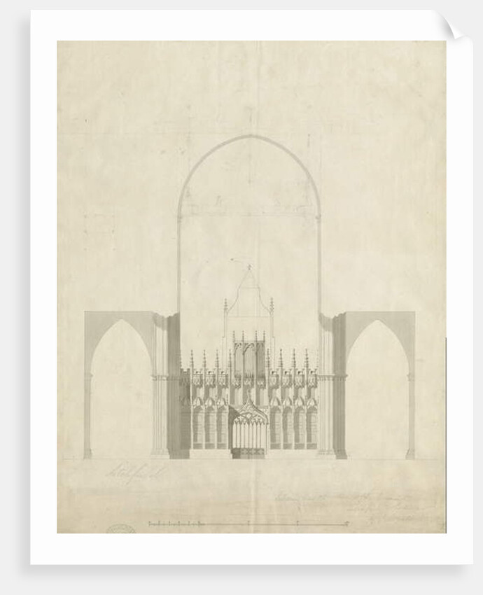 Interior of Lichfield Cathedral - Entrance from Choir to Nave by James Wyatt