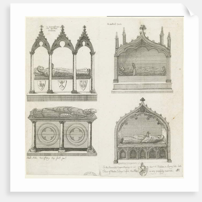 Lichfield Cathedral - Tombs, 10 Dec 1795 by School English