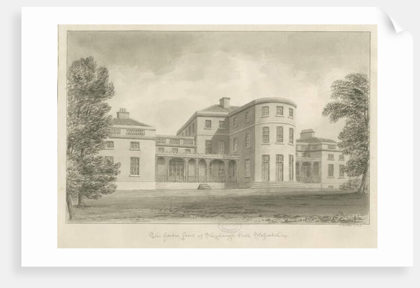 Shugborough Hall - Garden front by John Buckler