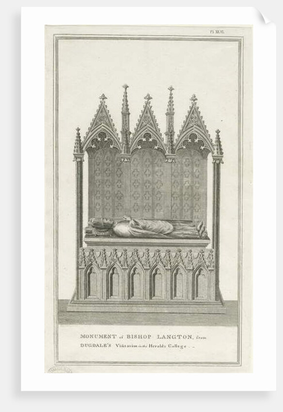 Lichfield Cathedral - Monument to Bishop Langton by Stebbing Shaw
