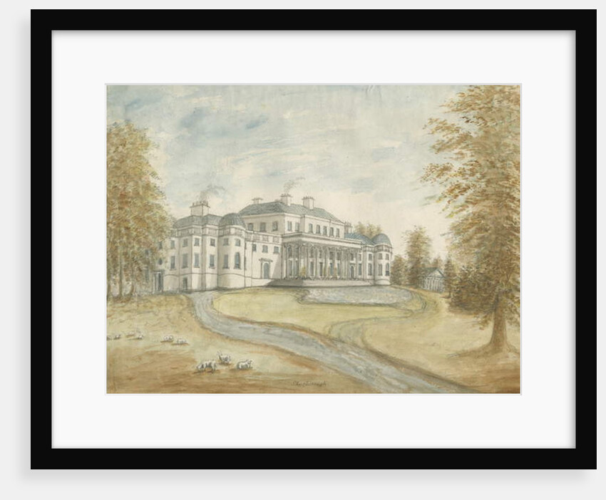 Shugborough Hall: watercolour painting by Stebbing Shaw