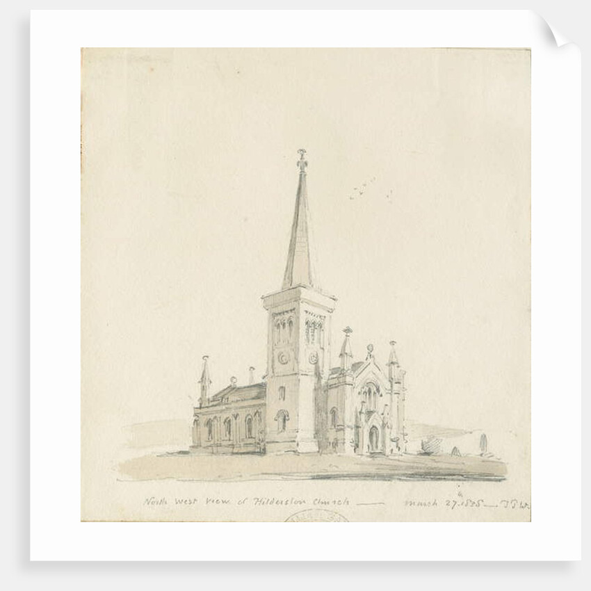 Hilderstone Church by Thomas Peploe Wood