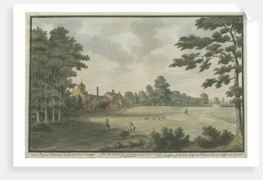 Hopwas Hayes: water colour painting, 1786 by School English