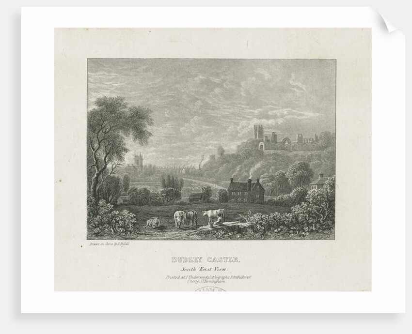 Dudley Castle: copper-plate engraving by Michael Burghers