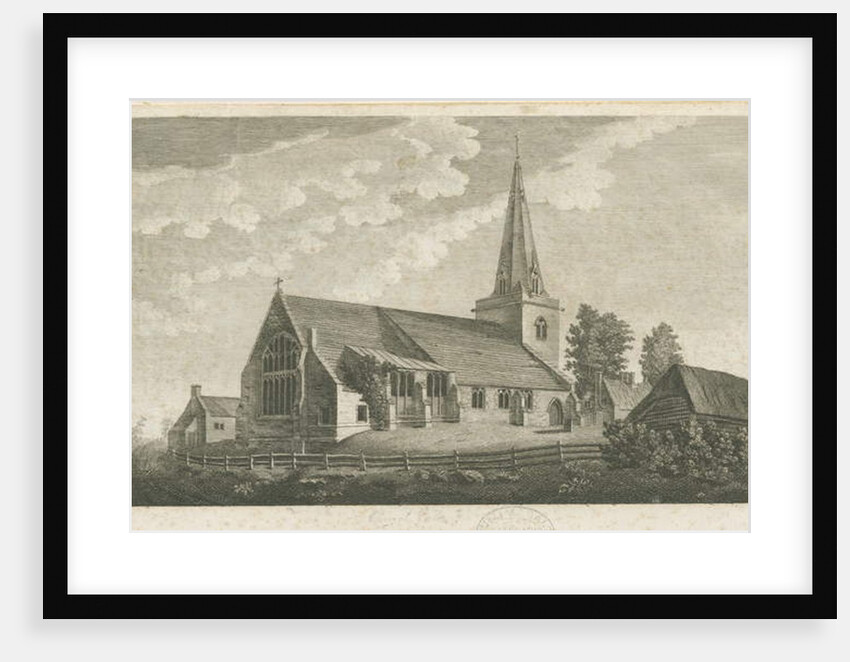 Church Eaton Church: engraving by Stebbing Shaw