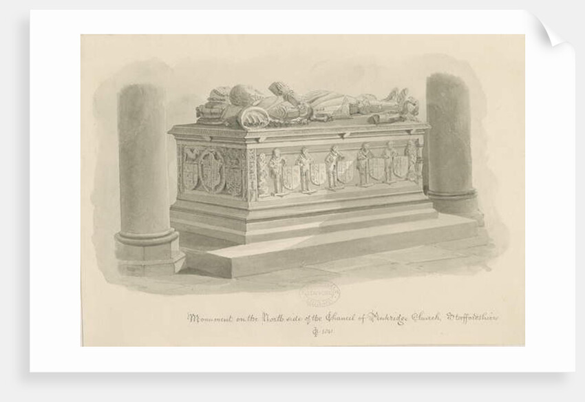 Penkridge Church - Tomb of [Sir Edward Littleton] by John Chessell Buckler