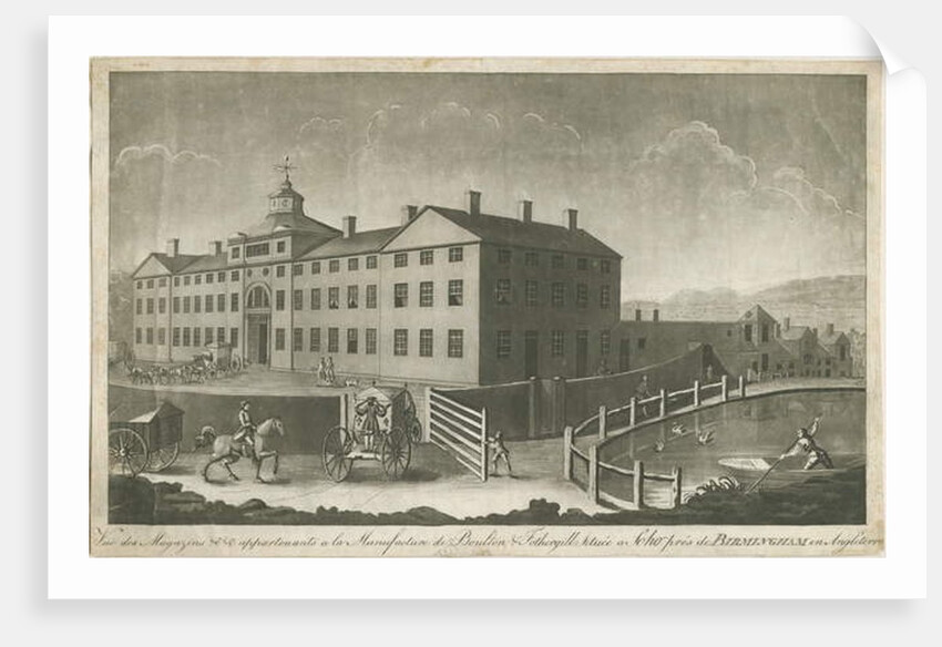 Soho Manufactory: aquatint engraving, nd [late 18th cent] by School English
