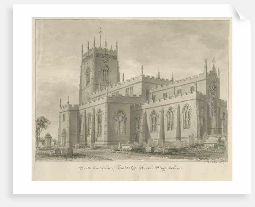 Penkridge Church by John Buckler