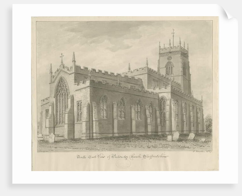 Penkridge Church by John Buckler