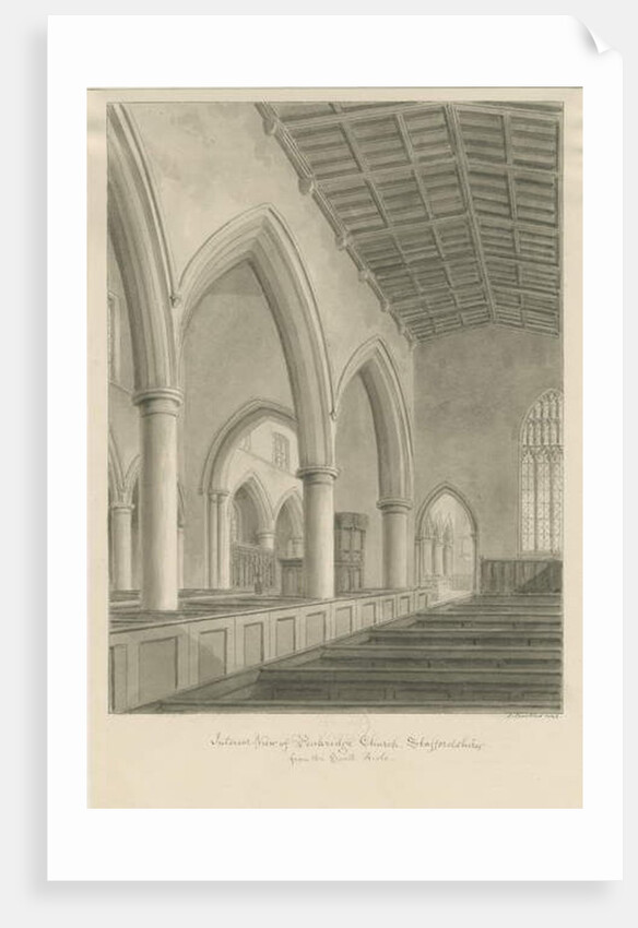Interior of Penkridge Church by John Buckler