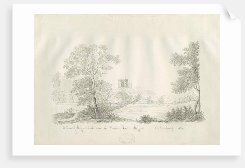 Stafford Castle - Near the Newport Road by John Robert Fernyhough