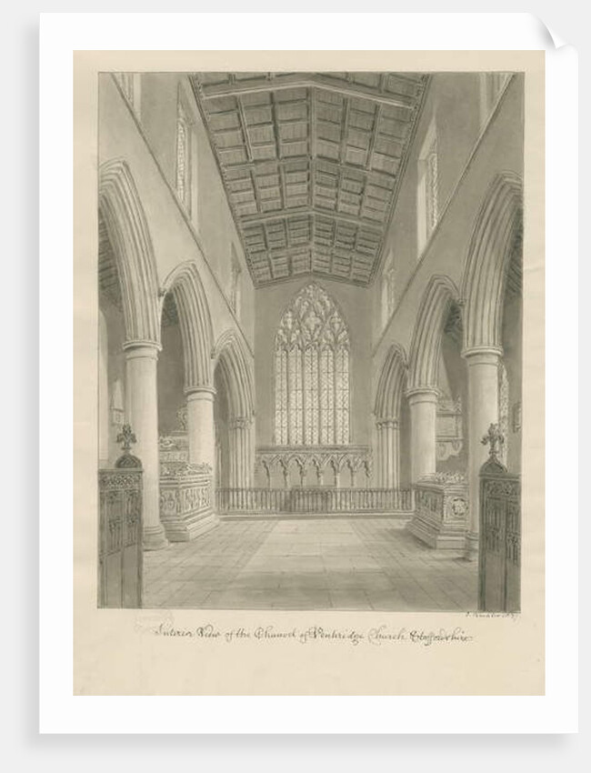 Interior of Penkridge Church by John Buckler