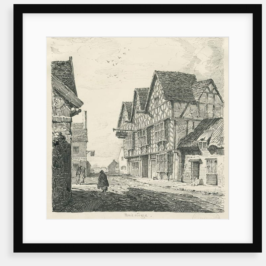 Penkridge Town - Old House by Thomas Peploe Wood