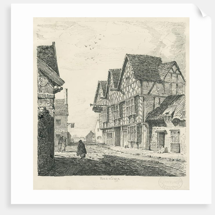 Penkridge Town - Old House by Thomas Peploe Wood