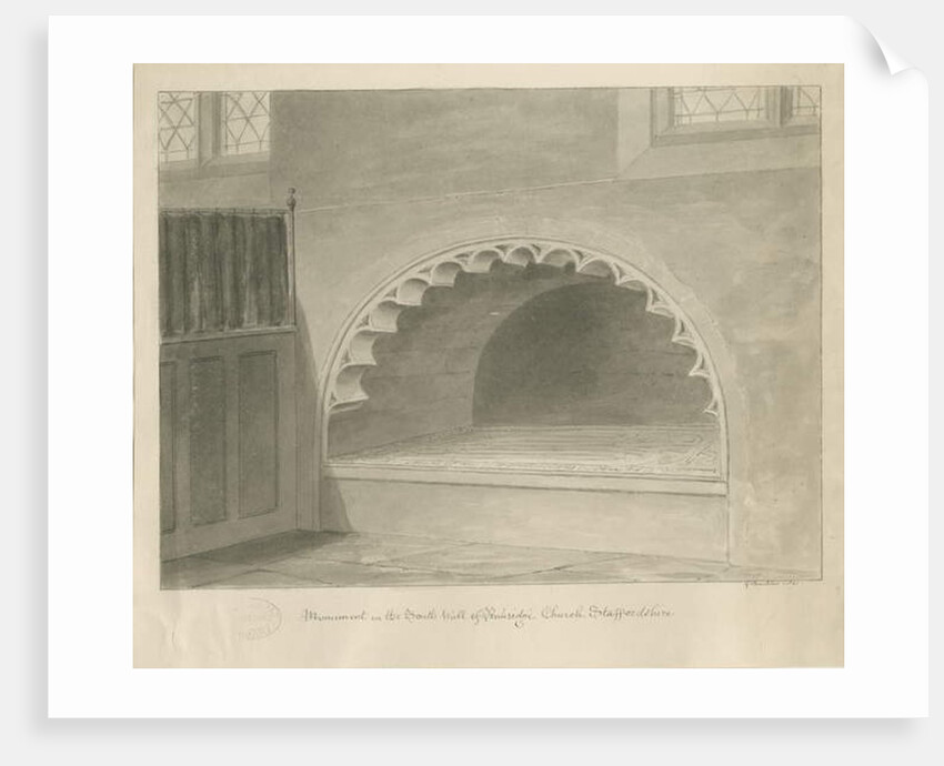 Penkridge Church - Monument in South Wall by George Buckler