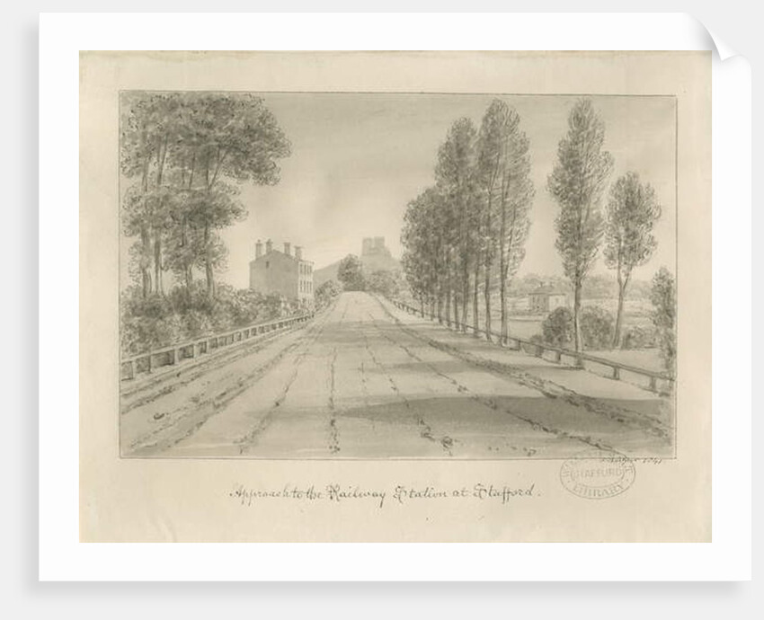 Stafford - Approach to Railway Station by John Buckler