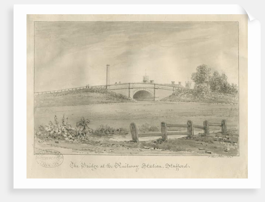 Stafford - Bridge at Railway Station by John Buckler