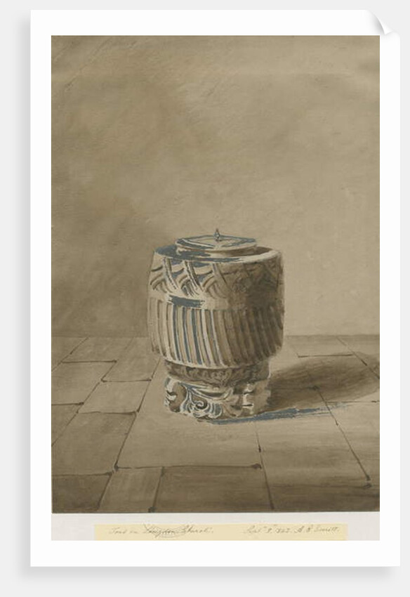 Font in Longdon Church by Allen Edward Everitt