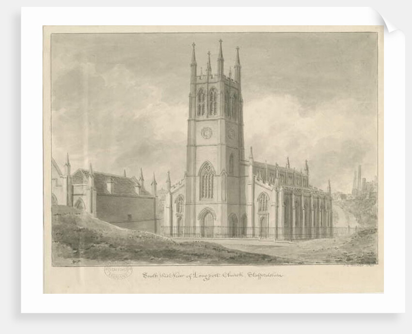 Longport Church -St. Paul's by John Chessell Buckler