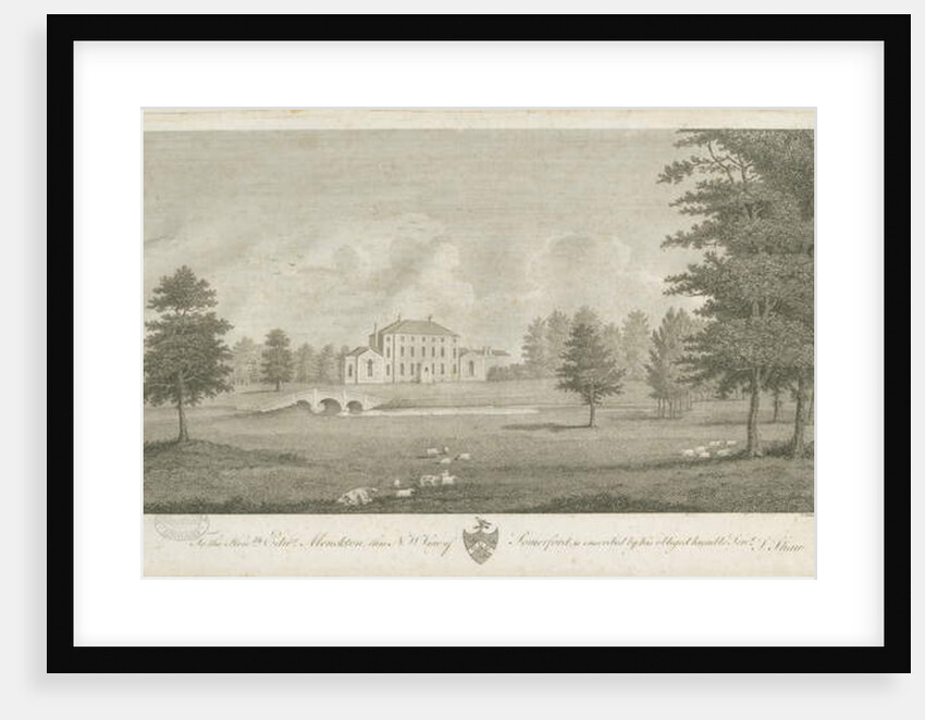 Somerford Hall: engraving, nd [late 18th cent] by Stebbing Shaw