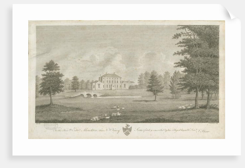 Somerford Hall: engraving, nd [late 18th cent] by Stebbing Shaw